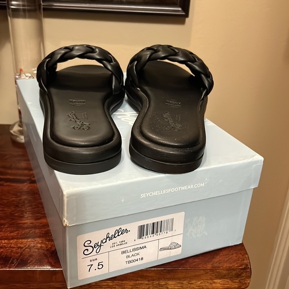 49. Seychelles Bellisima Slide Sandal in Black, Size 7.5 - Picture 14 of 15